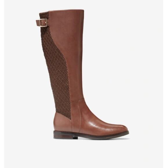 NEW Cole Haan Women's Leather IDAH Equestrian Boot - Picture 1 of 15